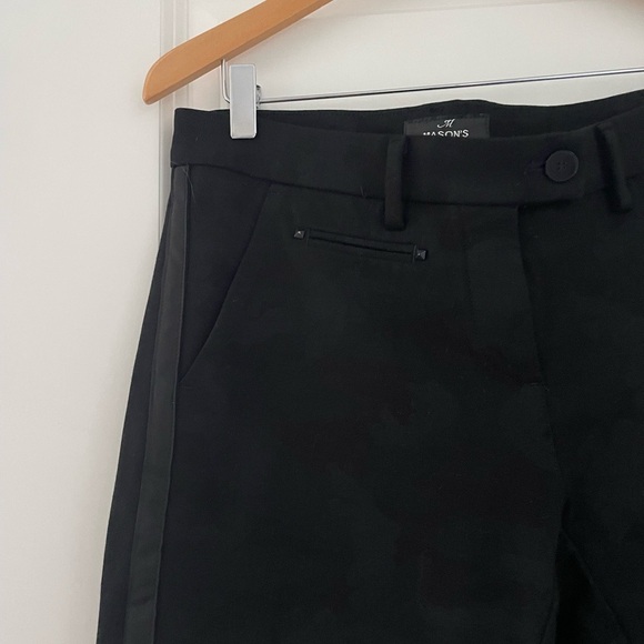 Mason’s New York Slim Stretch Trousers in Black Camo - Picture 5 of 11